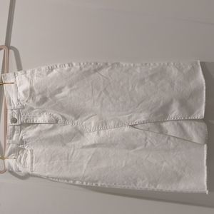 Women's/Junior's Size 7 White Denim Skirt